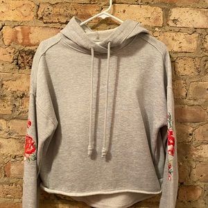 Gray sweatshirt hoodie